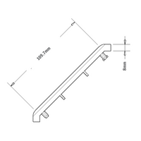 40-230-0 MODULAR SOLUTIONS ALUMINUM GUSSET<br>90MM X 90MM BLACK PLASTIC CAP COVER FOR 40-130-1, FOR A FINISHED APPEARANCE